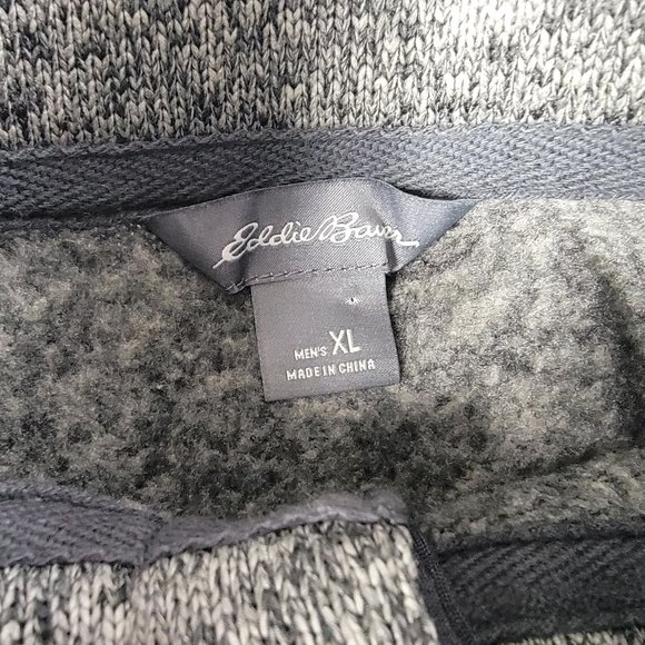 Eddie Bauer Mens XL Gray Sweater Lightweight Long Sleeve Outdoors Casaul - Picture 5 of 12